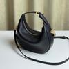 Cowhide crescent bag handbag underarm bag 2025 new casual shoulder bag messenger bag first layer women's bag mini