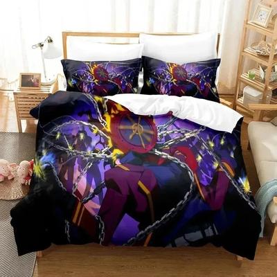 Anime Game Limbus Company Bedding Set Soft Comforter Cover With 1/2pcs Pillow Shams For Kids Adults Microfiber Quilt Cover