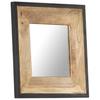 Mirror 50x50 cm Solid Mango Wood