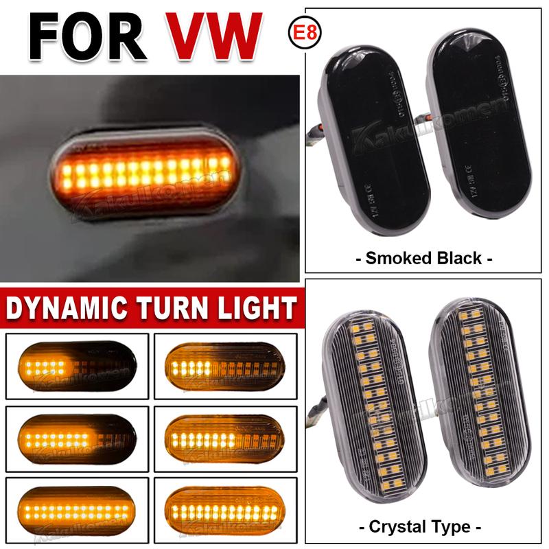 Led Dynamic Side Marker Turn Signal Light For Volkswagen VW Bora Golf 3 4 Passat 3BG Polo SB6 SEAT Ibiza Leon For Skoda For Ford
