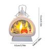 Christmas Lantern Decor Lighted Snow Globe Lantern Christmas Lamp With Handle Exquisite Snowflake Pattern Christmas Scene Lamp