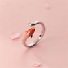 Gradient Lucky Carp Rings Kois Fish Open Rings for Trendsetters Unique Ornament