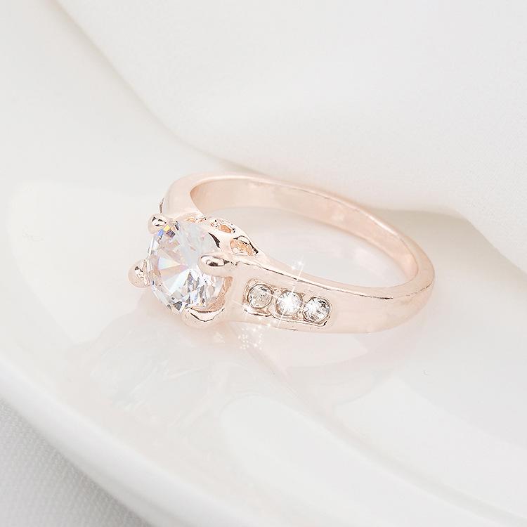 European & American Fashion Rhinestone Zirconia Crystal Ring