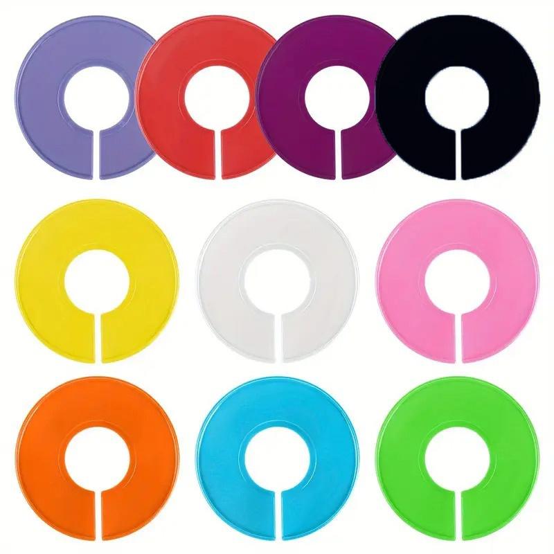 10PCS Clothing Size Dividers Handmade Convenient Size Marking Ring Blank DIY Craft Round Hangers