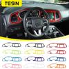 TESIN Car Interior Center Console Instrument Dashboard Panel Decoration Cover for Dodge Challenger 2015-2023 2024 Up Accessories