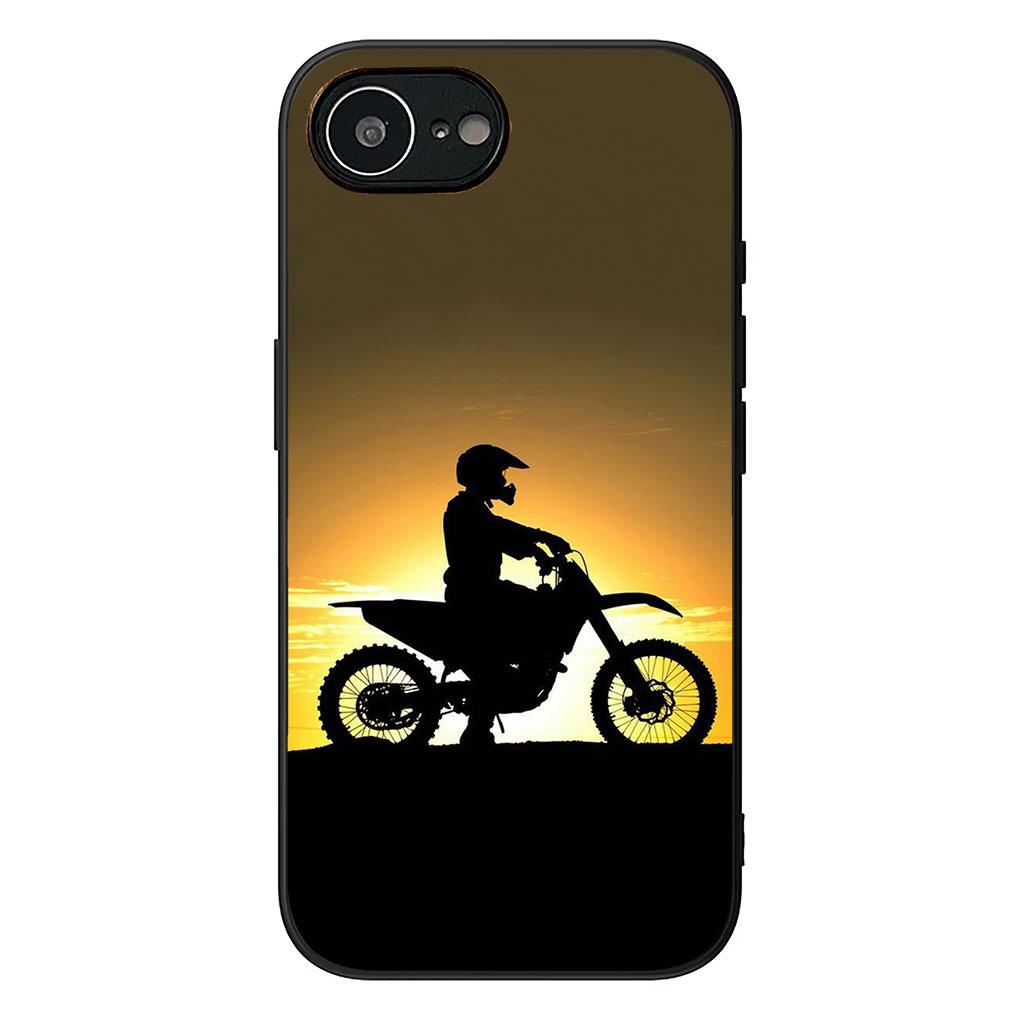 Weiche Hülle für Apple iPhone 17 16 14 15 Pro Max Plus 15+ 16E XR ProMax Air 16+ Handyhülle Motorrad Sport Moto Cross