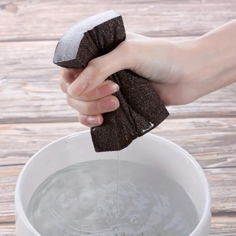 1/50Pcs Rust Remove Sponge Carborundum Eraser Household Cleaning Brush Descaling Scouring Sponges Rub Cooktop Pot Kitchen Tools