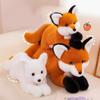 Adorable Fox Plush Pillow For Sofa And Bed Decorative Cushion Soft Stuffed Toy