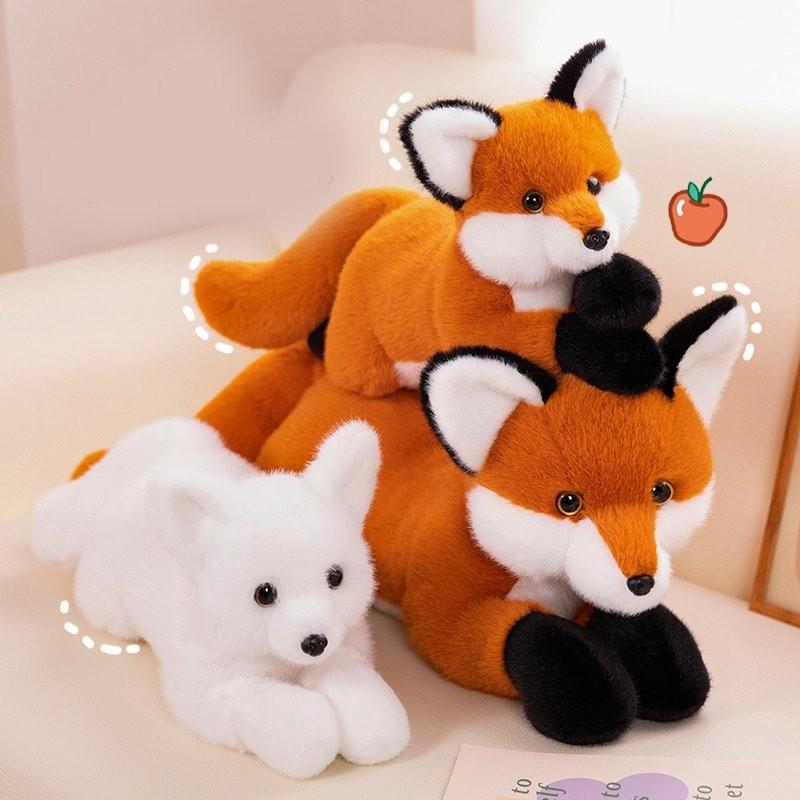 Adorable Fox Plush Pillow For Sofa And Bed Decorative Cushion Soft Stuffed Toy