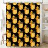 Vintage Floral Shower Curtain Waterproof Farmhouse Bathroom Decor Rustic Country Chic Fabric Liner Set