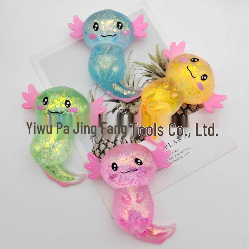 Порошок золота Мальтоза Саламандра Игрушка-антистресс - Мягкая и медленно восстанавливающая форму