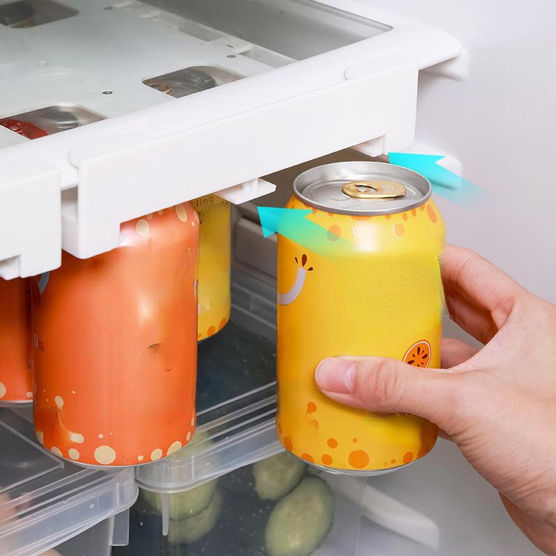 1PC Creative New Refrigerator Hanging Storage Rack Can Storage Rack Beverage Cola Beer Storage Rack