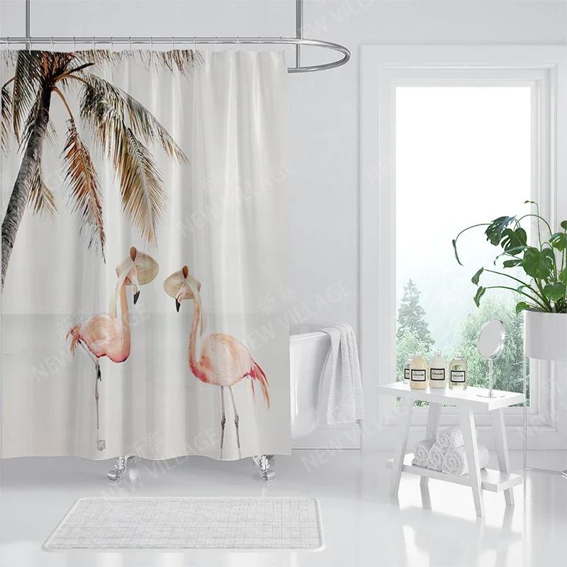 

Waterproof Fabric Shower Curtain Bathroom Curtain Accessories 180X200 Bath Curtain For Shower 240*200 Nordic Boho Decor 240X200 W60H190(CM)-1 Pcs