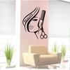Wandtattoos Wandsticker Salonsticker Schwarz, 2pc