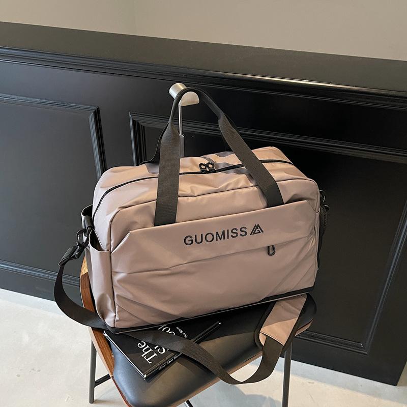 Travel bag Women's large-capacity storage Hand luggage Men's wet and dry separation Sports fitness bag Short-haul luggage bag
