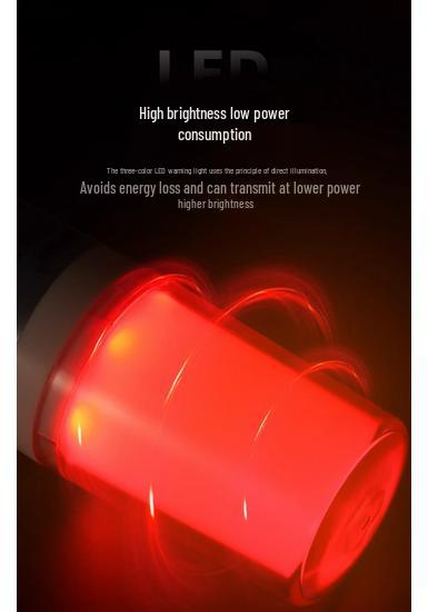 LED Color Alarm Light Signal Tower for Cranes, 12V/24V/220V