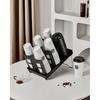 Coffee Cup Holder,Cup and Lid Dispenser with Stand,Disposable Cups Organizer,6 Slots,for Coffee