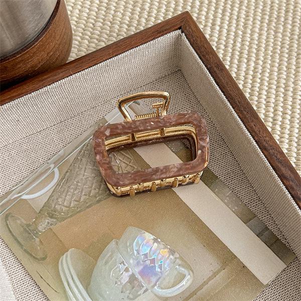 

2024 Высококачественная заколка-крабик из французского ацетата коричневого цвета коричневый