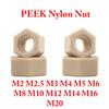 M2 M2.5 M3 M4 M5 M6 M8 M10 M12 M14 M16 M20 PEEK Nylonowe Nakrętki Plastikowe Nakrętki Sześciokątne Uszczelka do Izolacji Termicznej/ Elektrycznej