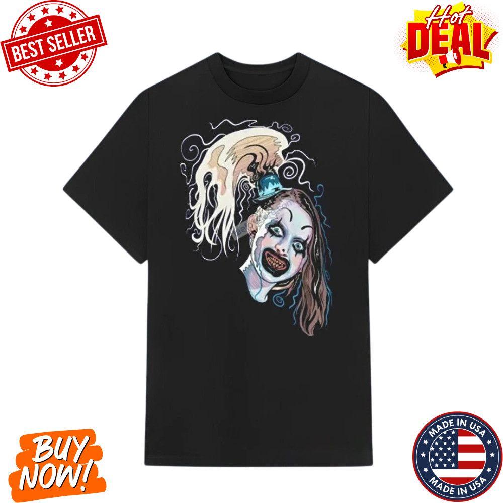 Unisex shirt Cotton Oversize Large Size Terrifier 2 Inspired The Little Pale Girl Fan Made Horror Movie T-Shirt S-5XL