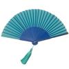 [Nishikawa Shoroku Shoten] Summer Fan with Fan Case, Two-Tone Design, Bi-Color, Women's, Ladies, byCOLOR, Handcrafted, Green X Navy, Mother's Day