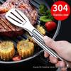 304 Stainless Steel Kitchen Tongs: Multi-Purpose for Grilling, Baking, and Pan-Frying