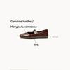 Fashion NEW Autumn/Spring Women Pumps Genuine Leather Shoes for Women Square Toe Low Heel Shoes Pleated Shallow Daily Shoes Mary Janes