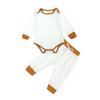 Baby Ribbed Long Sleeve 2-Piece Set Solid for Fall Winter