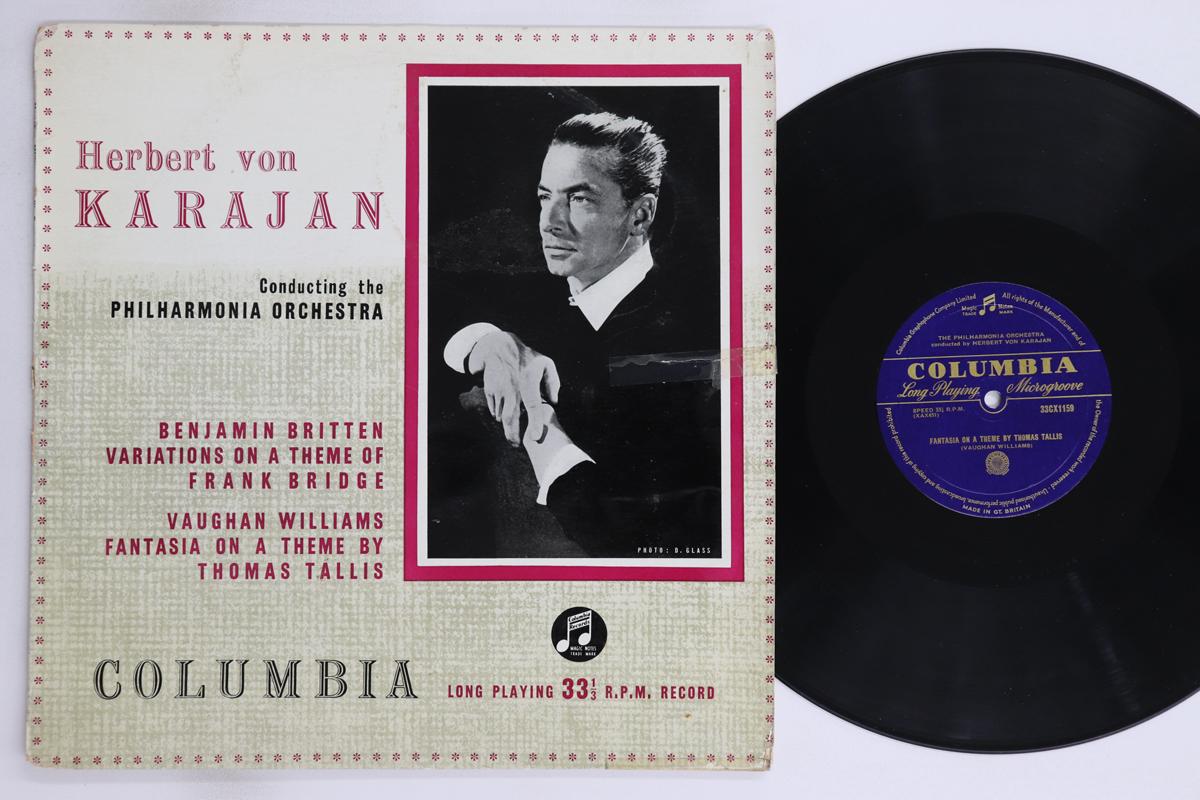

LP Record HERBERT VON KARAJAN, PHILHARMONIA O - Britten Variations On A Theme Of Fr 33CX1159 COLUMBIA 1954 UK Classical Used