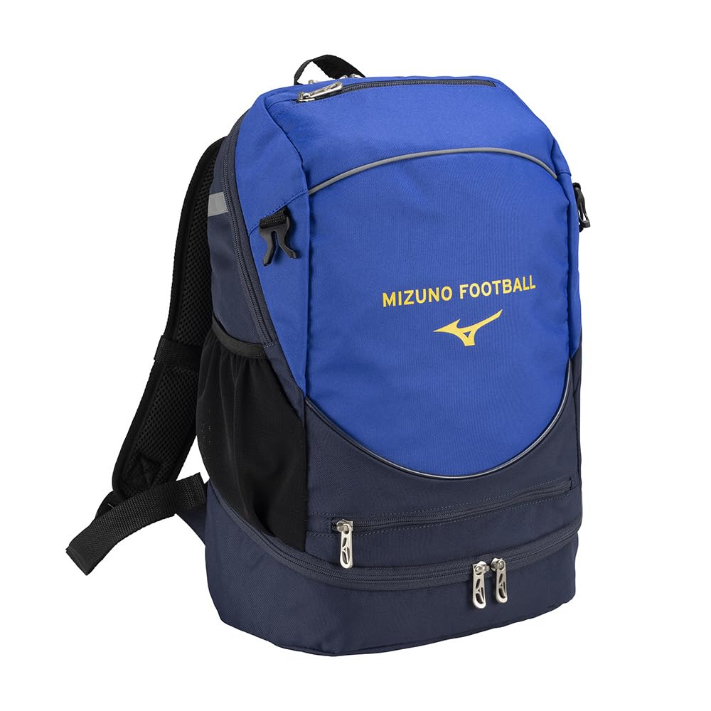 Mizuno Soccer Backpack 16L Blue X FF P3JDB001, Clean, Safe, Breathable, Navy,