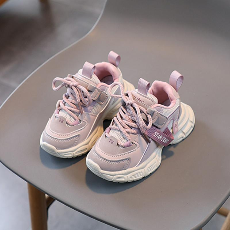 New Children's Fashion Breathable Four Seasons Shoes Kids Students Trending Soft Sole Running Sports Boys and Girls Comfortable Sneakers