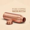 Copper Leak-Proof Mat Finish Bottles | 950 ml | Pure Copper | Elegant Matte Texture | Daily Wellness Bottle