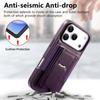 CASENEO For iPhone 17 Pro Case with Foldable Kickstand TPU PU Leather PC Card Bag Magnetic Phone Cover  Compatible with MagSafe