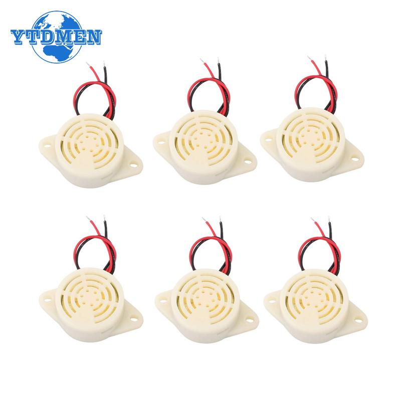 2PCS Buzzer SFM-27 Active Buzzer High-decibel 3-24V 12V 95DB Electronic Buzzer Beep Alarm Intermittent, for Arduino