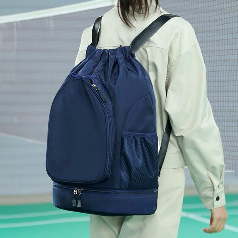 Tennis Schläger Rucksack Fassungsvermögen für 2 Schläger Badminton Sporttasche Großes Fassungsvermögen Gymnastikbeutel Professionelle Fitnesstasche mit Schuhfach