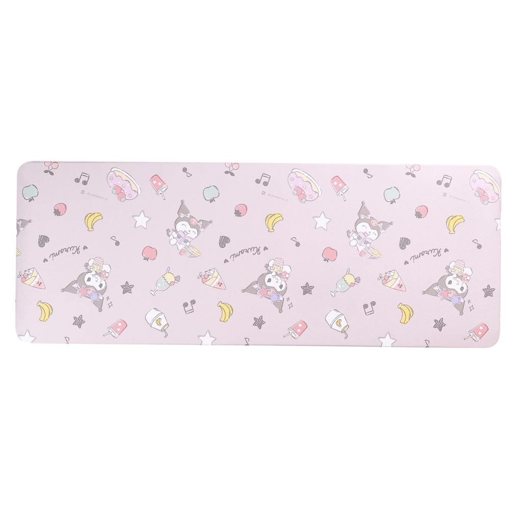 Marushin Kuromi Pop Sweet Kitchen H45 x Product 3795032700 Mat, Wipeable, Water-Repellent, Non-Slip PVC, Approx. W120cm, Number