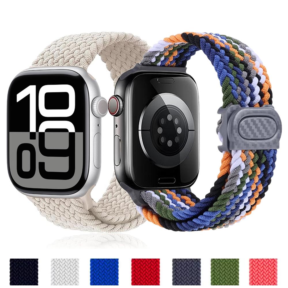 Braided Band For Apple Watch Series 10 9 8 7 6 5 4 Se Ultra 2 49mm 46mm 42mm 44mm 40mm 45mm 41mm Correa Bracelet iWatch Straps
