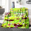 Customiz Name Personality Happy Tree Friends Blanket Soft &Warm Sofa Office Bed Travel Lunch Break Blanket, Gift Suitable All Seasons
