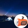 Mobile Super Bright Solar Power LED Torch Hand Crank Flashlight Work Lamp Camping Light