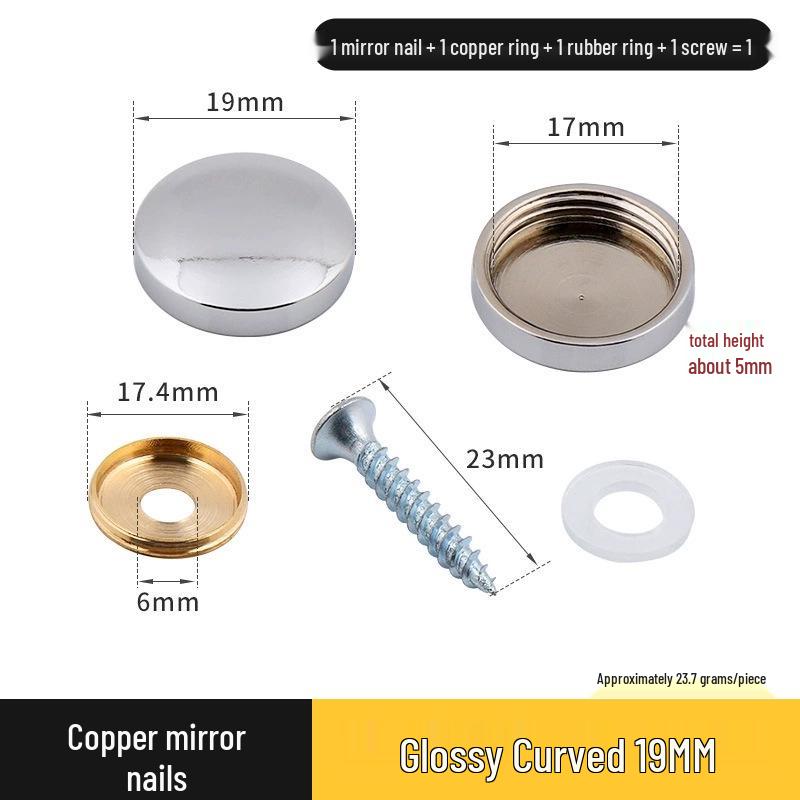 Copricerchio Specchio Rameo per Coperture Decorative