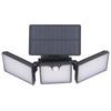 Solar Outdoor Light with Motion Sensor 50000H LED IP65 Waterproof 3 Heads Security Lights Solar