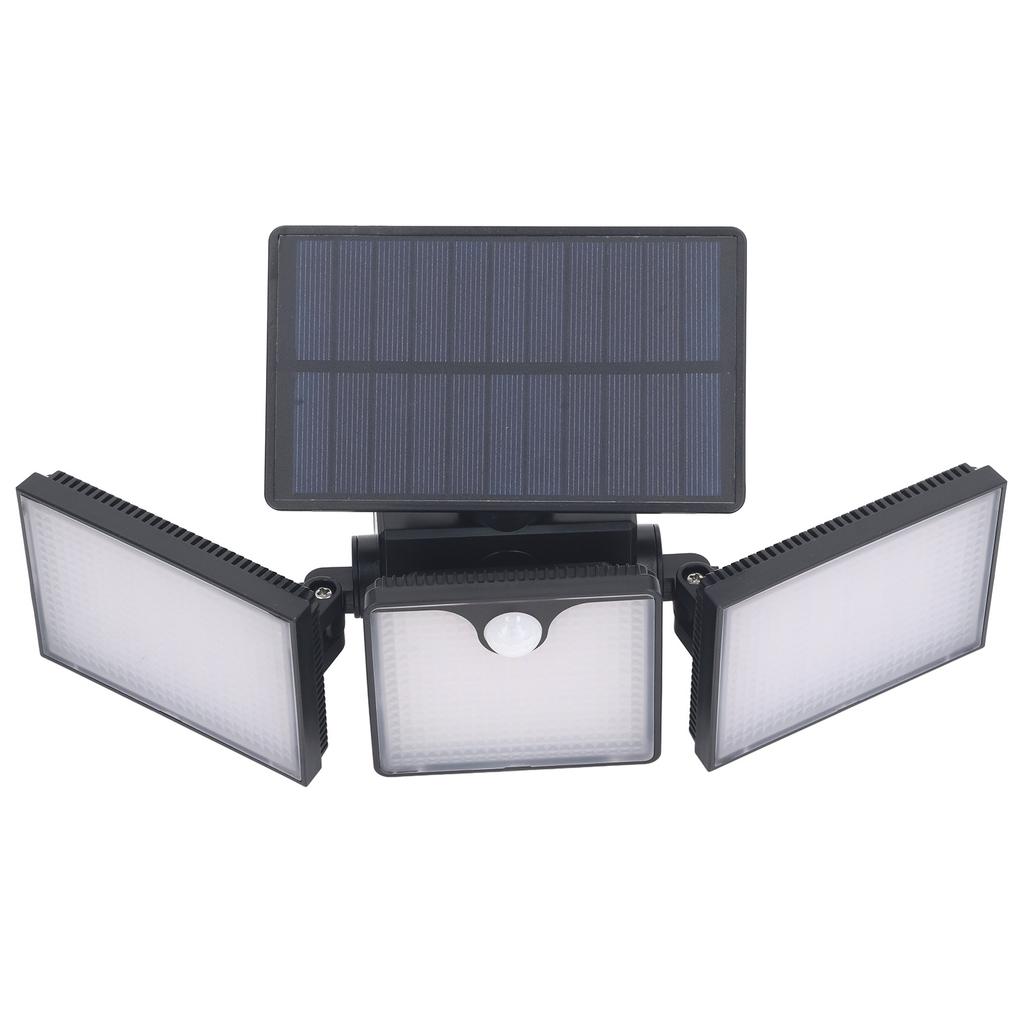Solar Outdoor Light with Motion Sensor 50000H LED IP65 Waterproof 3 Heads Security Lights Solar