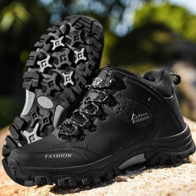 Men's High-top Hiking Shoes  Non-slip Wear-resistant Outdoor Boots Large Size