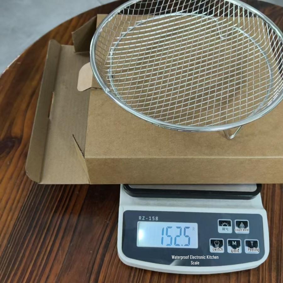 304 Stainless Steel Baking Rack for Air Fryer & Oven - Dehydrating, Oil Draining, and Frying.