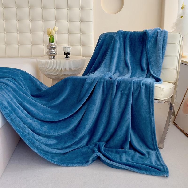 Single/Queen/Super King Thicker Fleece Throw Blanket for Bed or Sofa , Soft Plush Blanket