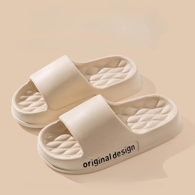 For Korean Eva Slides Home Sandals Woman Thick Platform Soft Sole Cloud Slippers Summer Beach Flip Flops Antislip Shoes