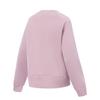 Li Ning Fitness Series Fleece Warm Lock Temperature Dry Long Sleeve Loose Round Neck Sweatshirt Women sweatshirt AWDV948-5