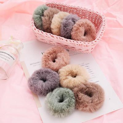 Cozy Fur Hair Tie: Soft, Charming Autumn/Winter Accessory for Adults