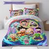 Son-Goku Pattern Bedding Set Quilt Cover Pillowcase Home Decor Gift (1 * duvet cover + 2 * pillowcase, without core)