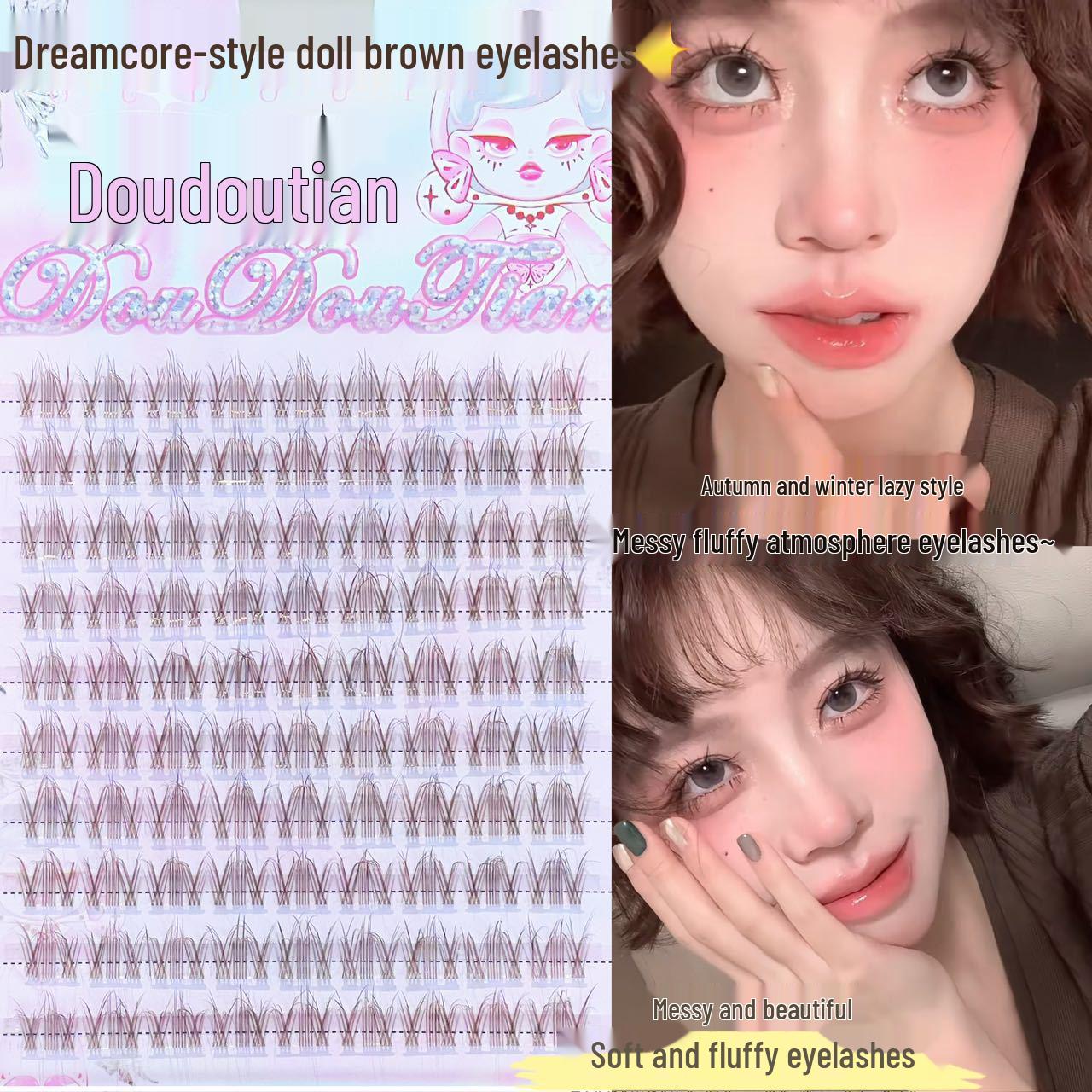 

Sweet Dream Core Sense Doll in Tea Brown with Natural Simulation False Eyelashes